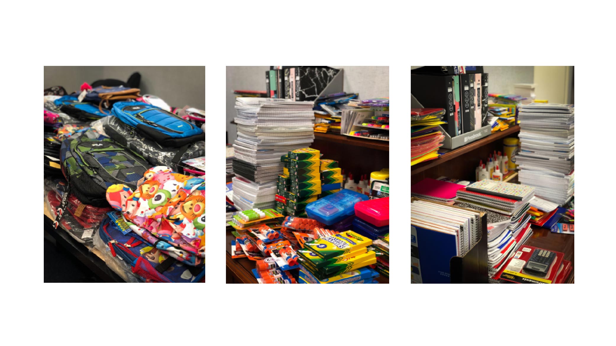 Bridgestone cfna donates school supplies